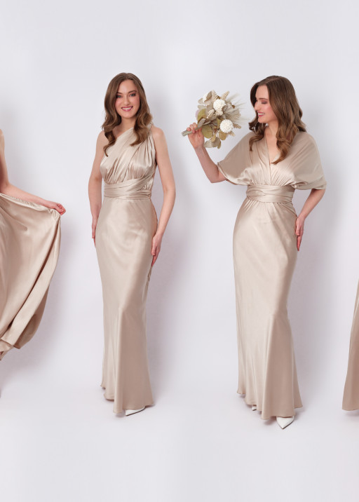 Different ways to style a multiway bridesmaid dress or jumpsuit