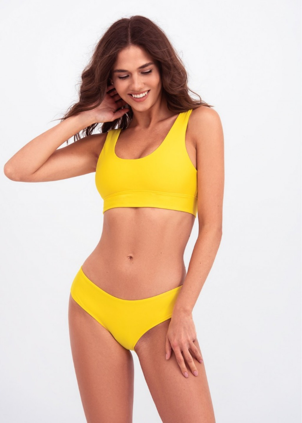 Yellow Sports Bikini Top