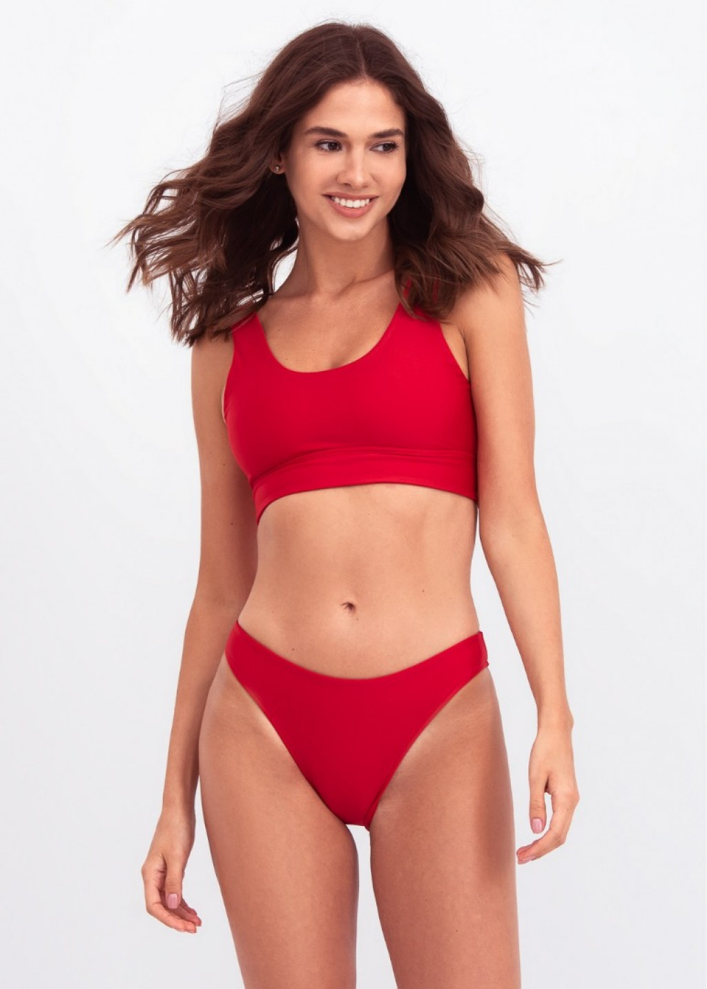 Red Sports Bikini Top