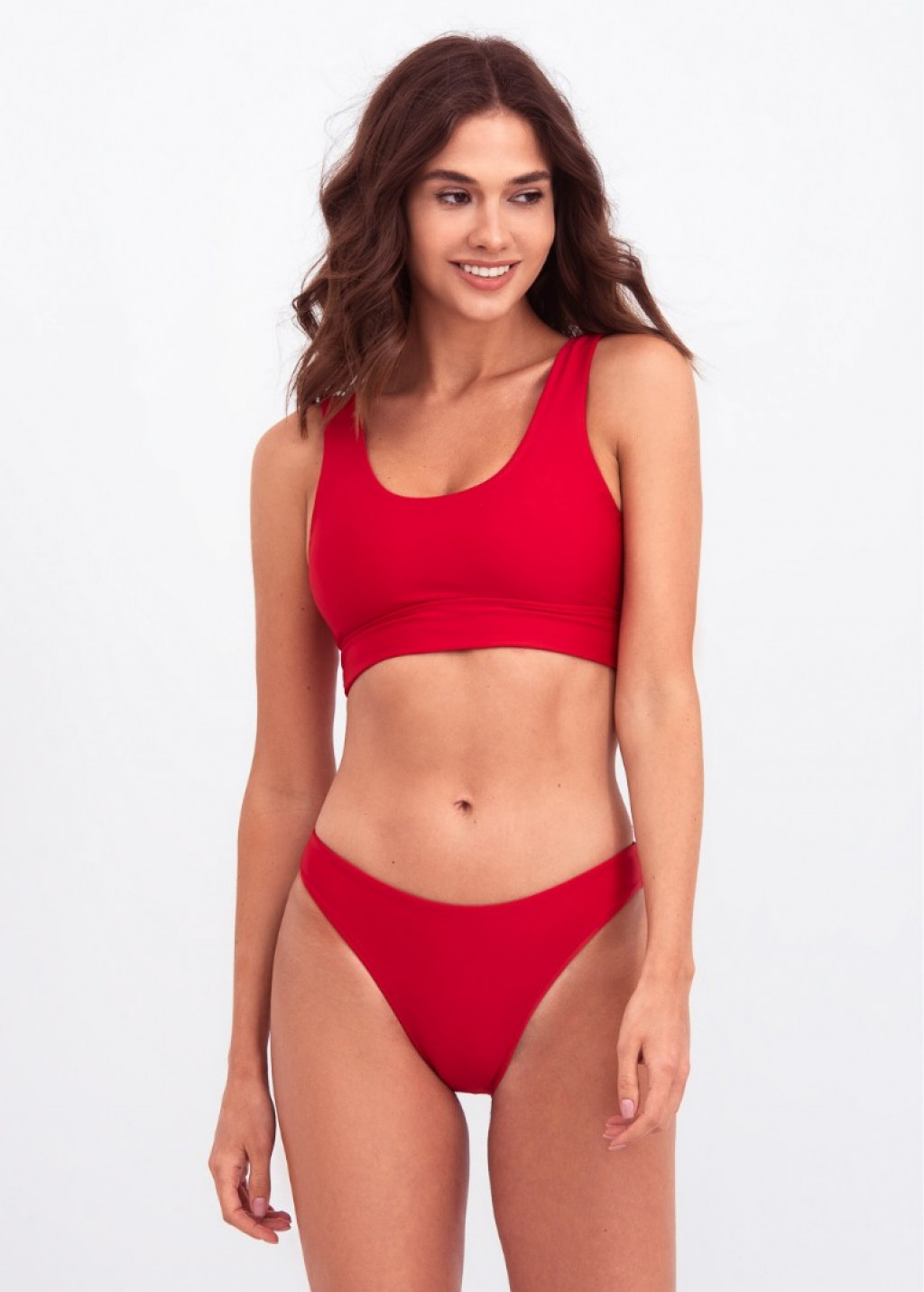 Red Sports Bikini Top