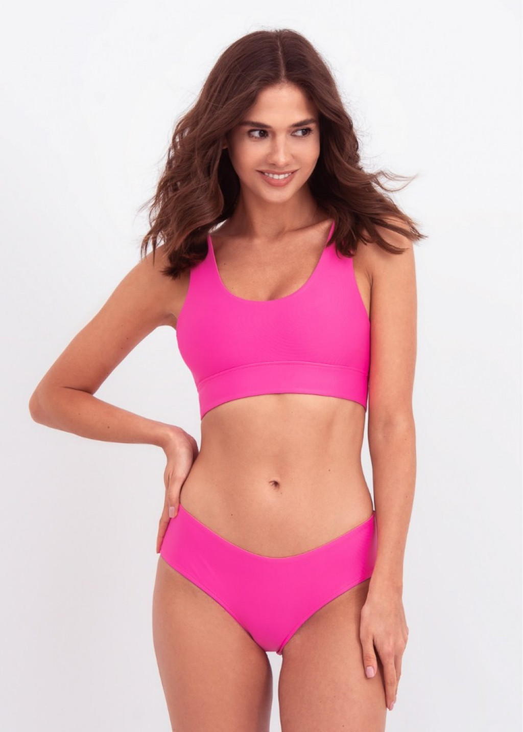 Pink Sports Bikini Top