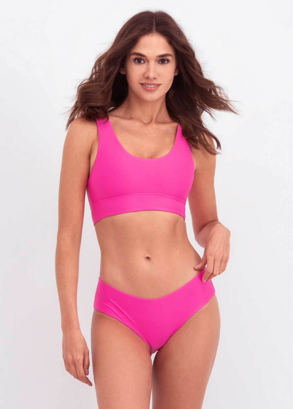 Pink Sports Bikini Top
