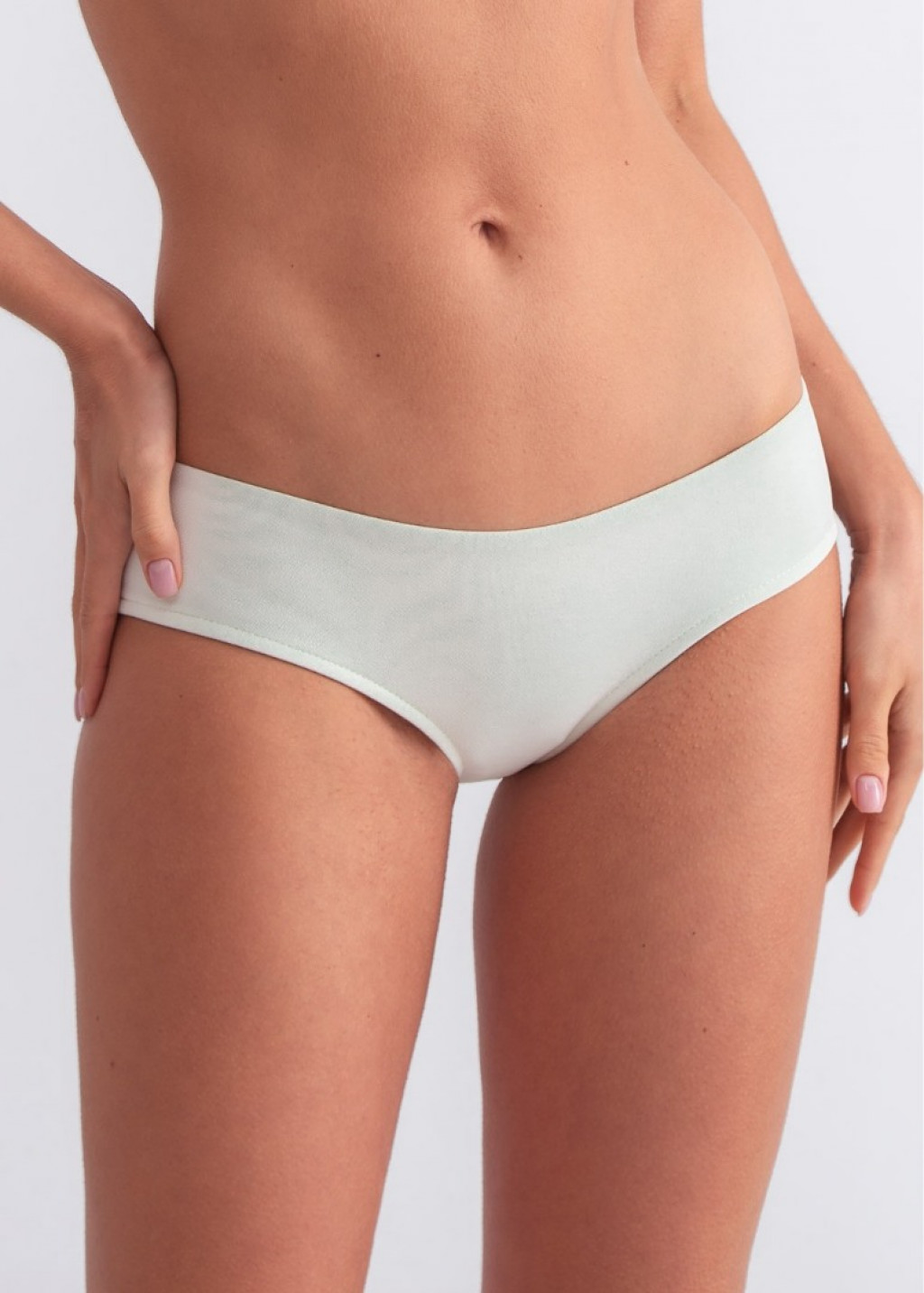 White brazilian bikini bottom
