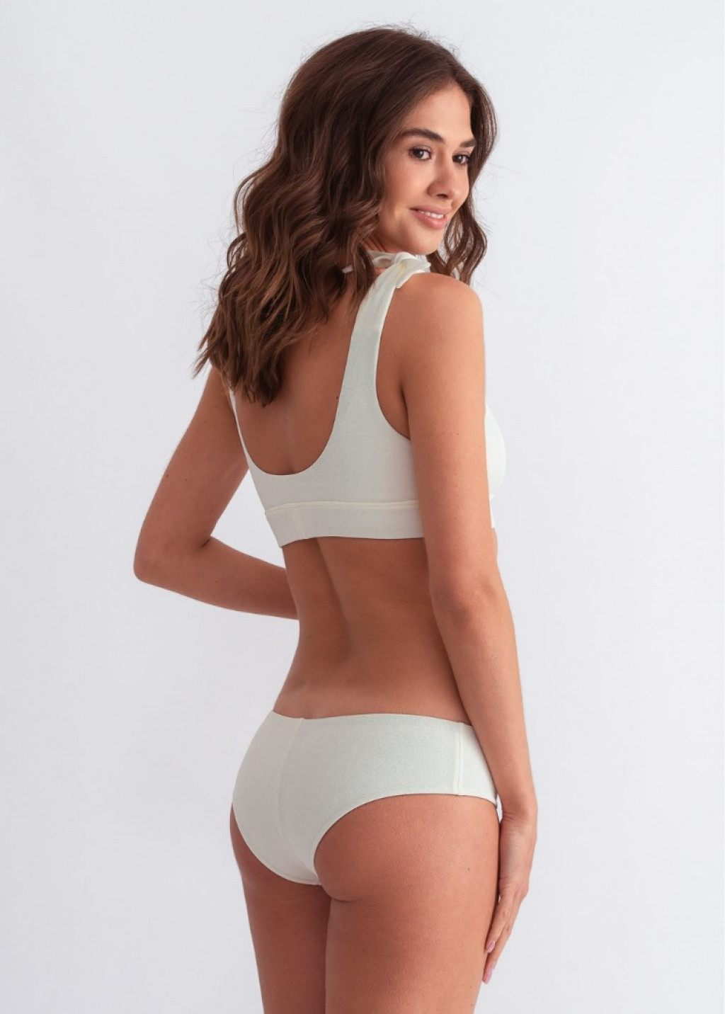 White brazilian bikini bottom