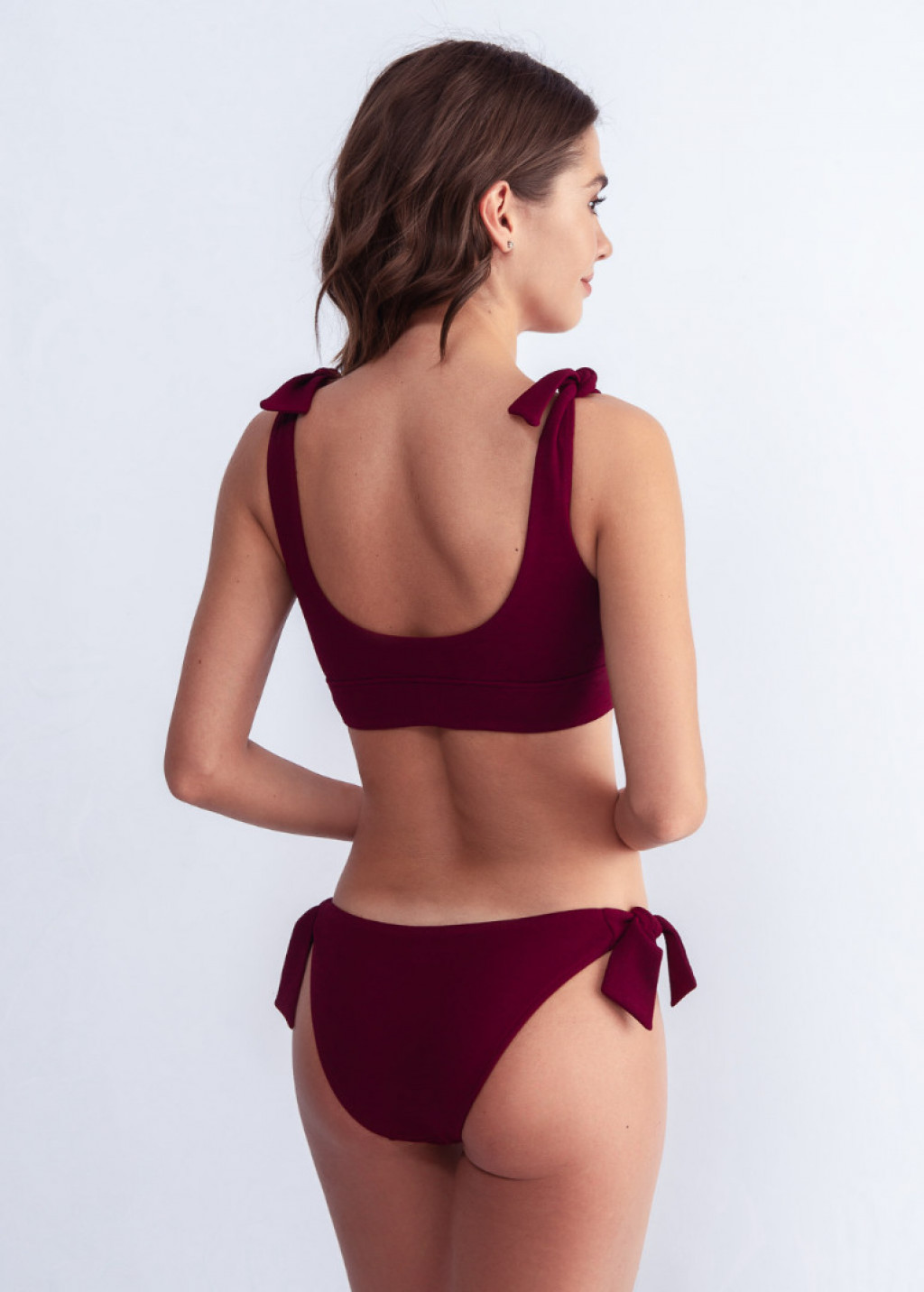 Burgundy Comfy Bikini Top