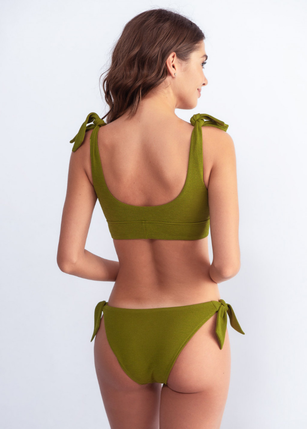 Green Comfy Bikini Top and Green Cheeky Bikini Bottom