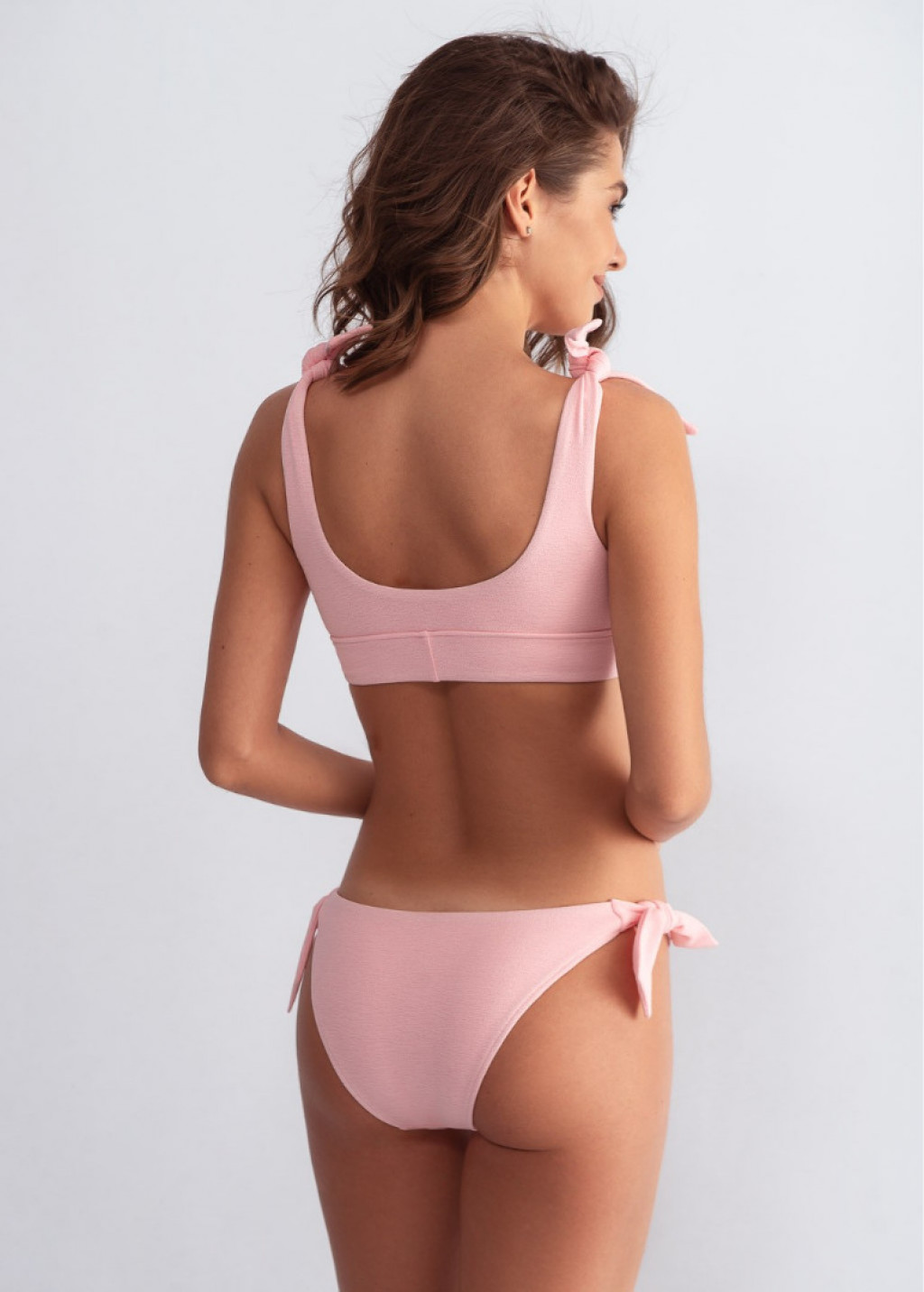 Pink Comfy Bikini Top and Pink Cheeky Bikini Bottom