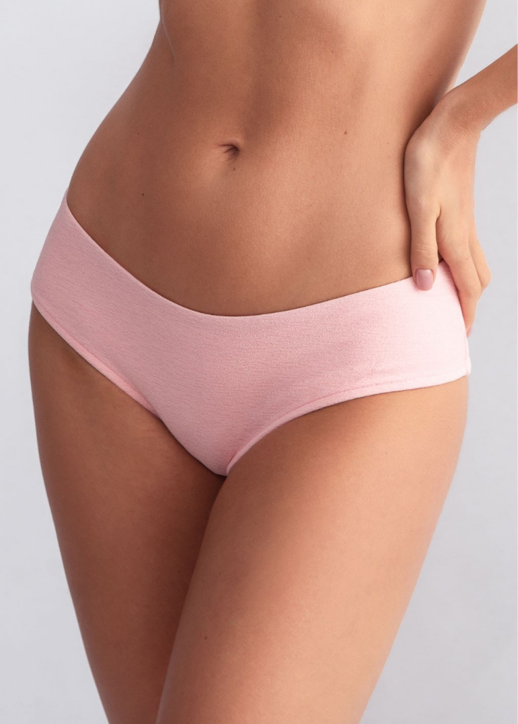 Pink Comfy Bikini Top and Pink Brazilian Bikini Bottom