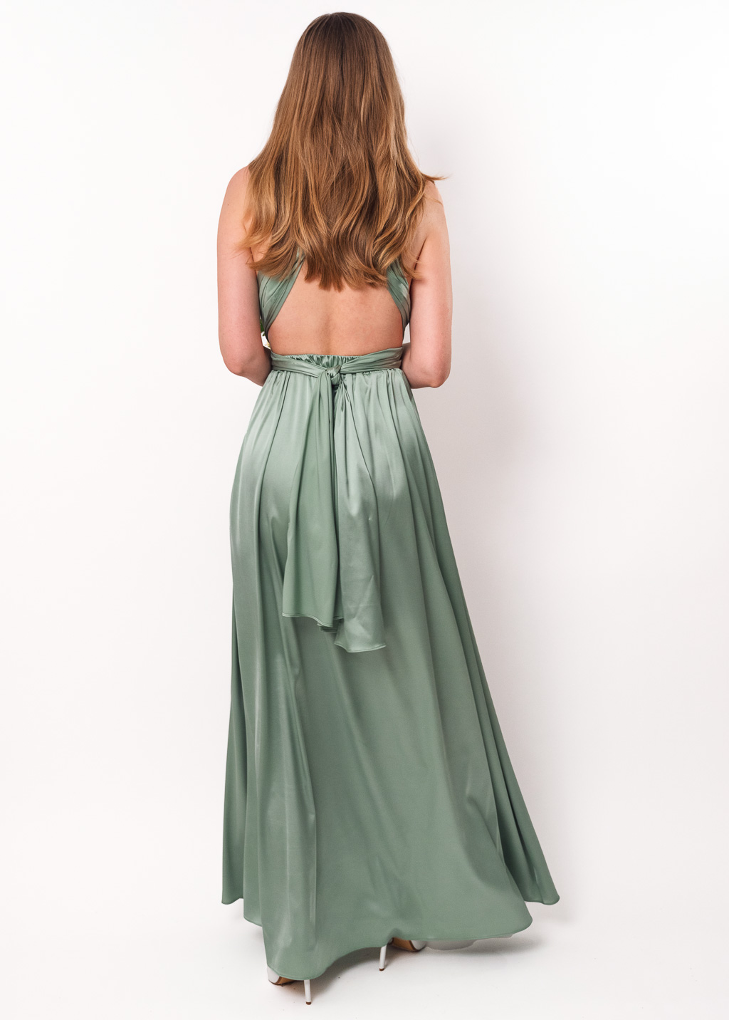 Sage green infinity dress