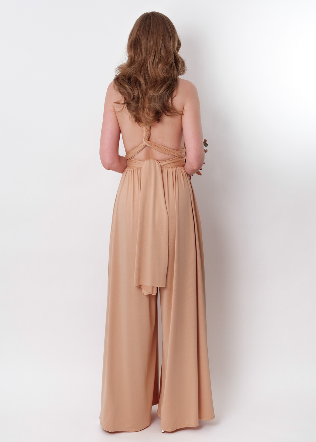 Champagne gold infinity jumpsuit
