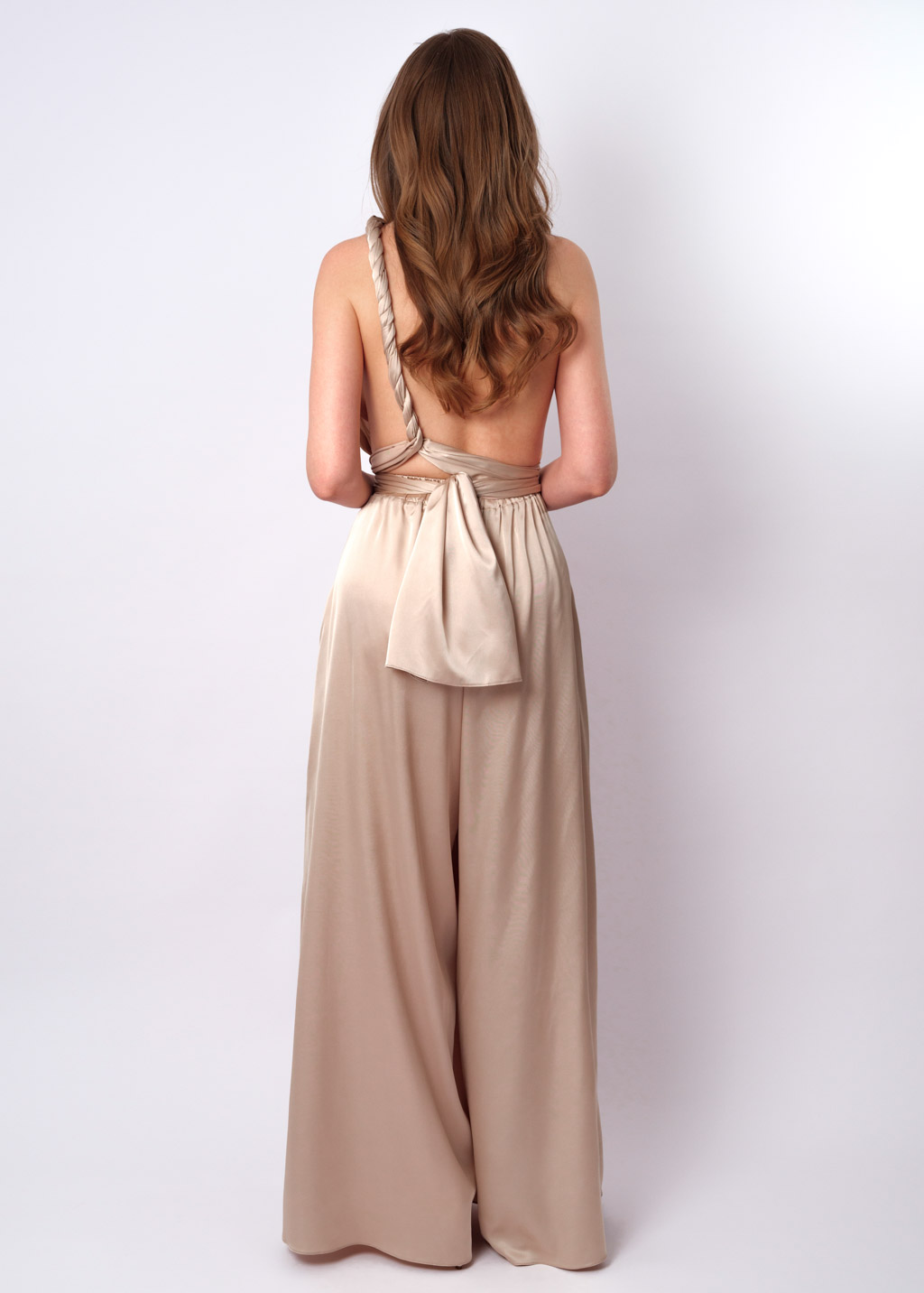 Champagne beige infinity jumpsuit
