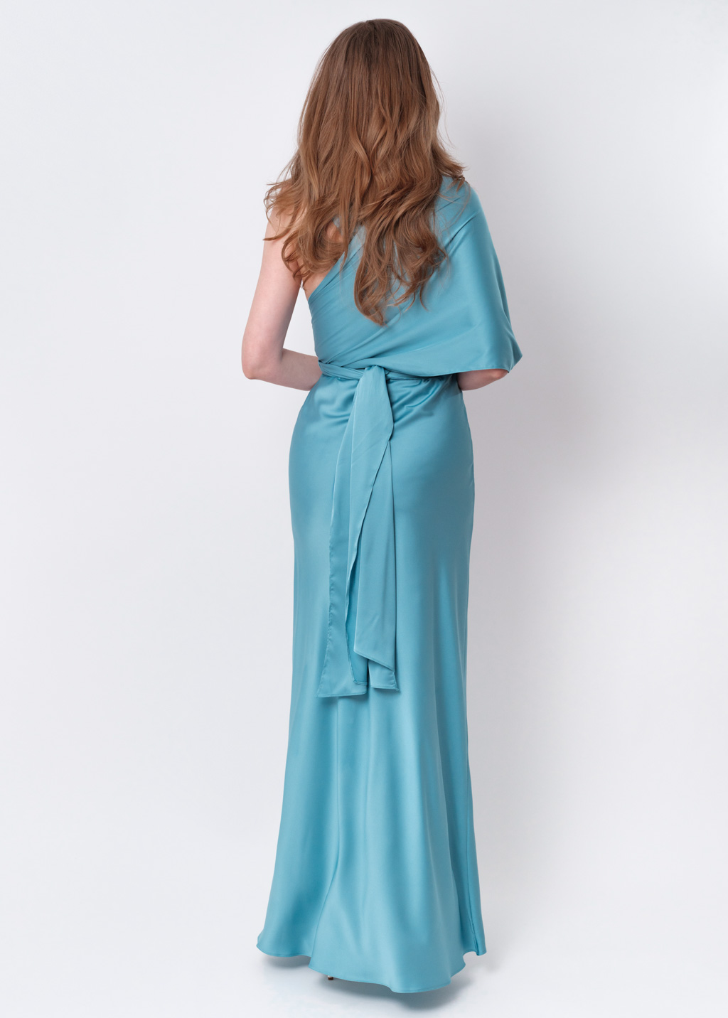 Dusty blue infinity long dress