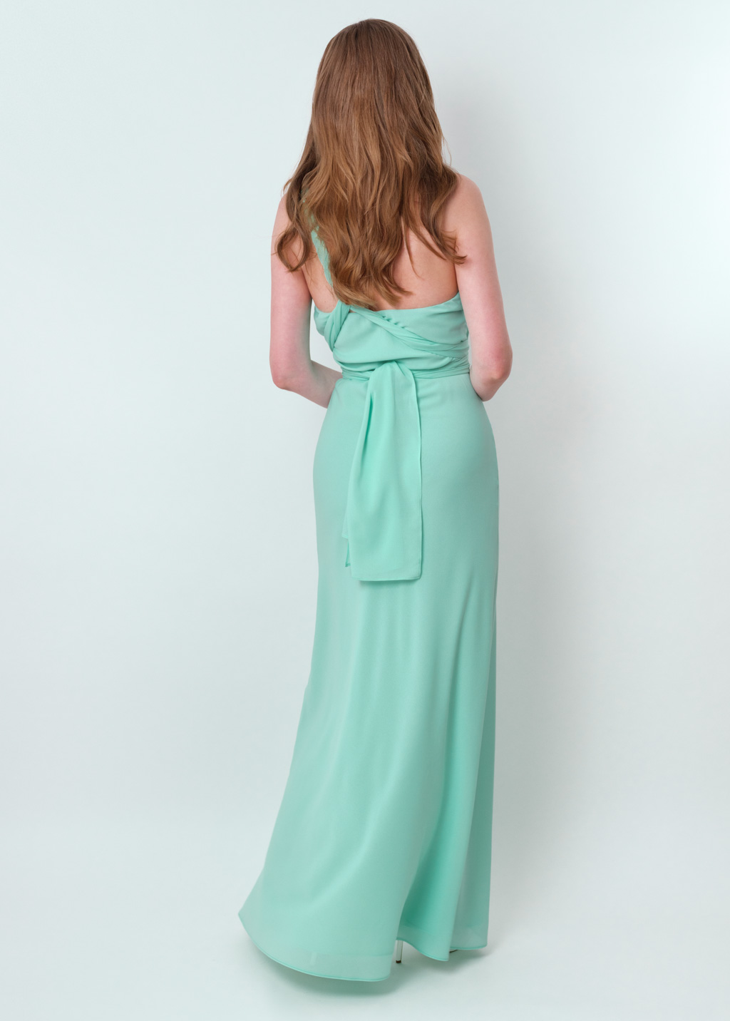 Tiffany blue infinity long dress