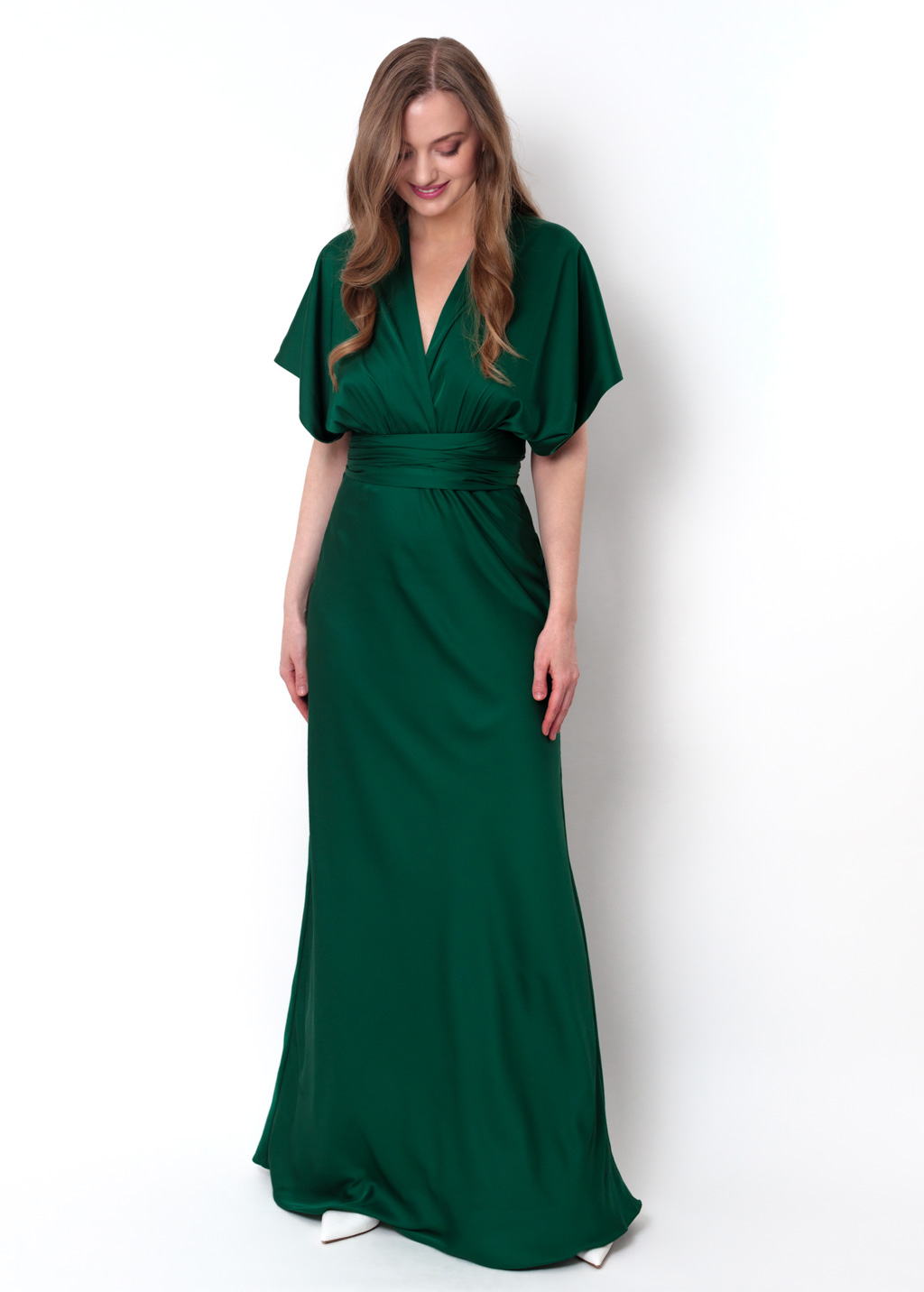 Dark green infinity long dress