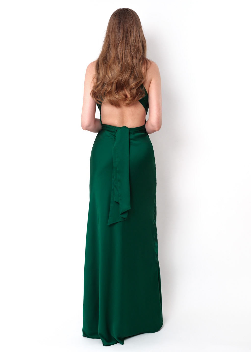 Dark green infinity long dress