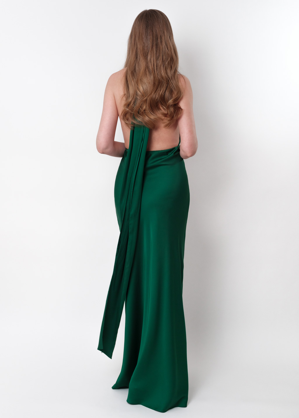 Dark green infinity long dress