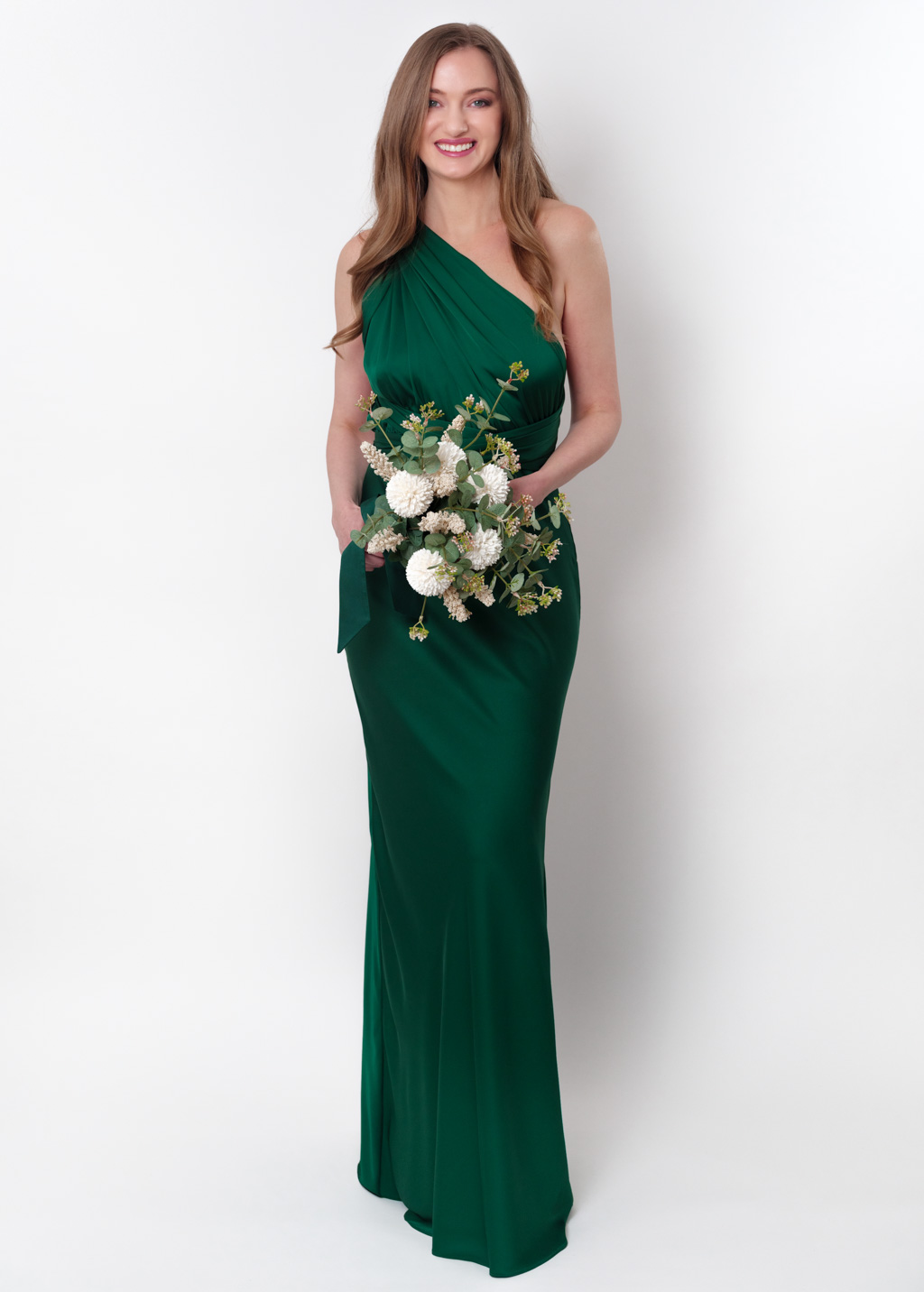 Dark green infinity long dress