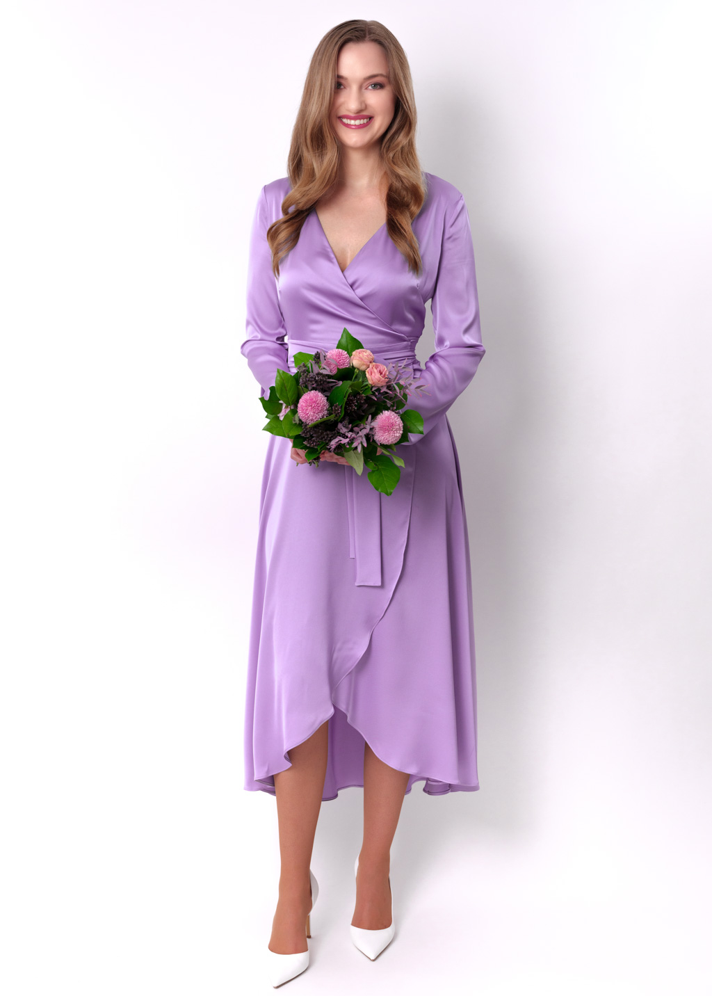 Lilac wrap dress