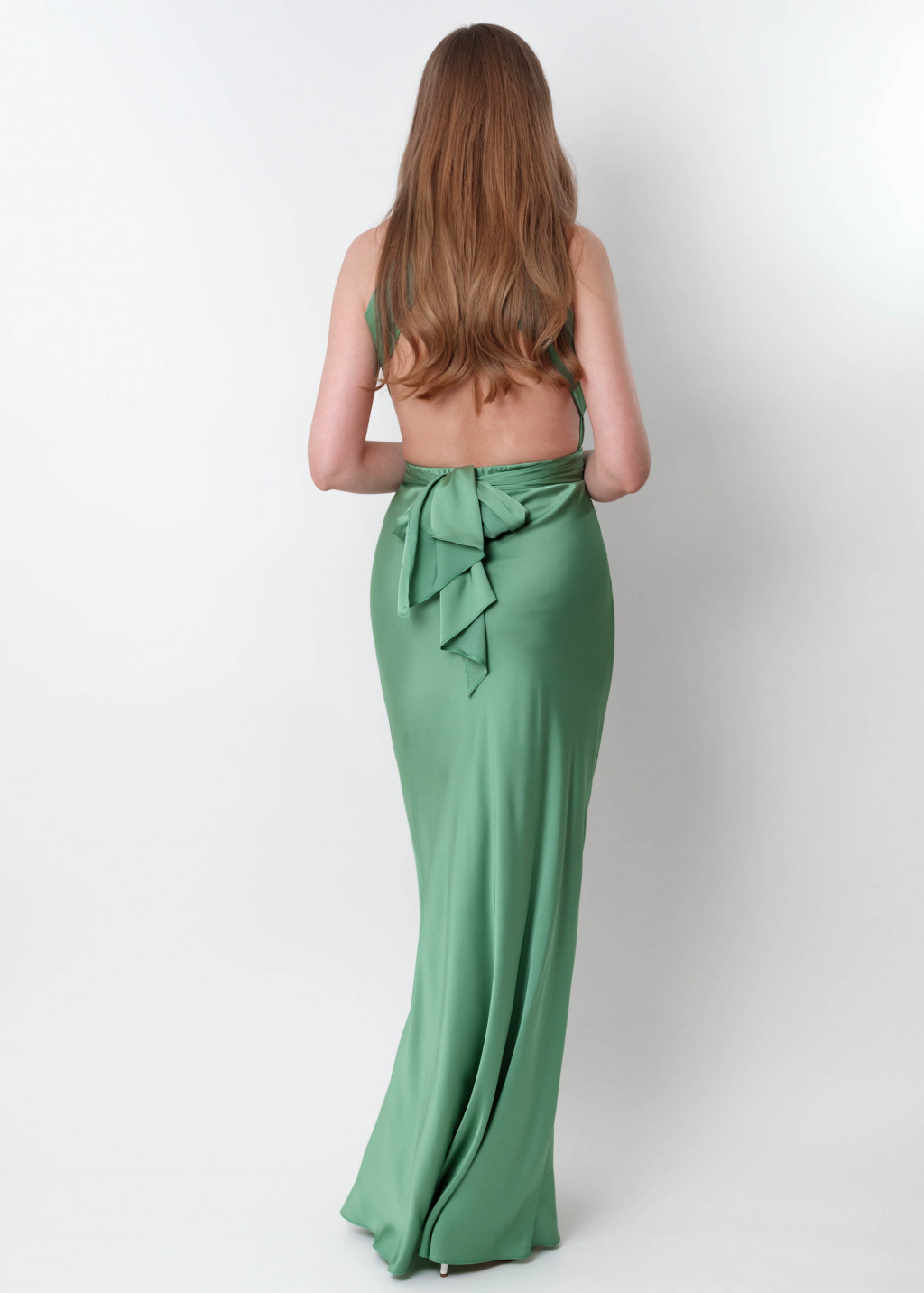 Olive green infinity long dress