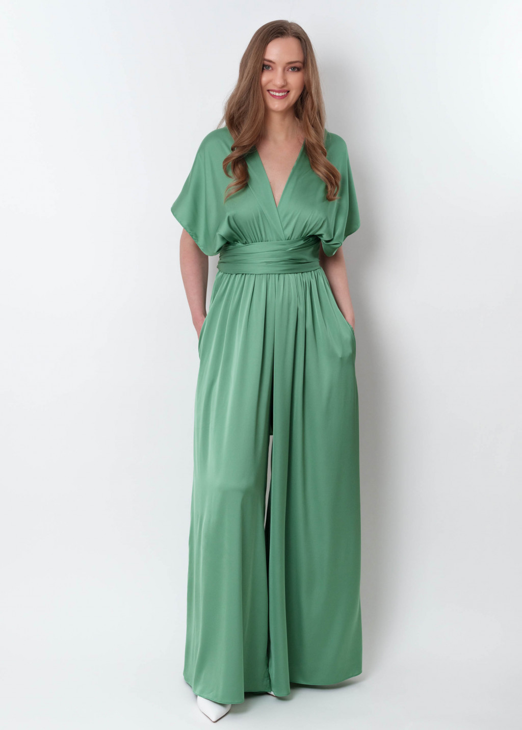 Olive green infinity jumpsuit