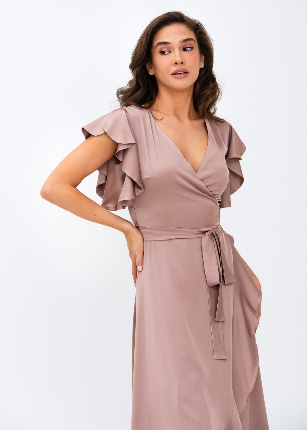 Cappuccino wrap dress