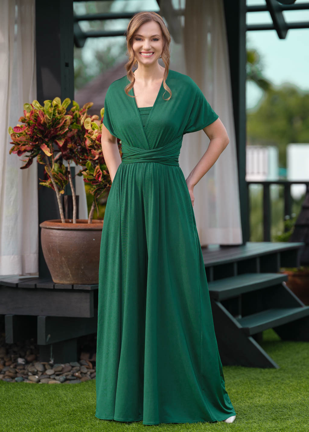 Emerald green infinity jumpsuit