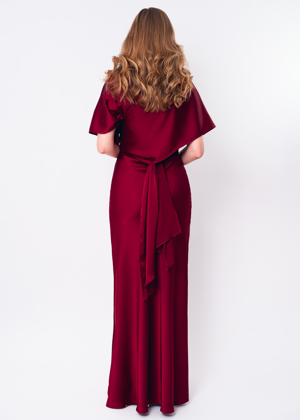 Burgundy infinity dress